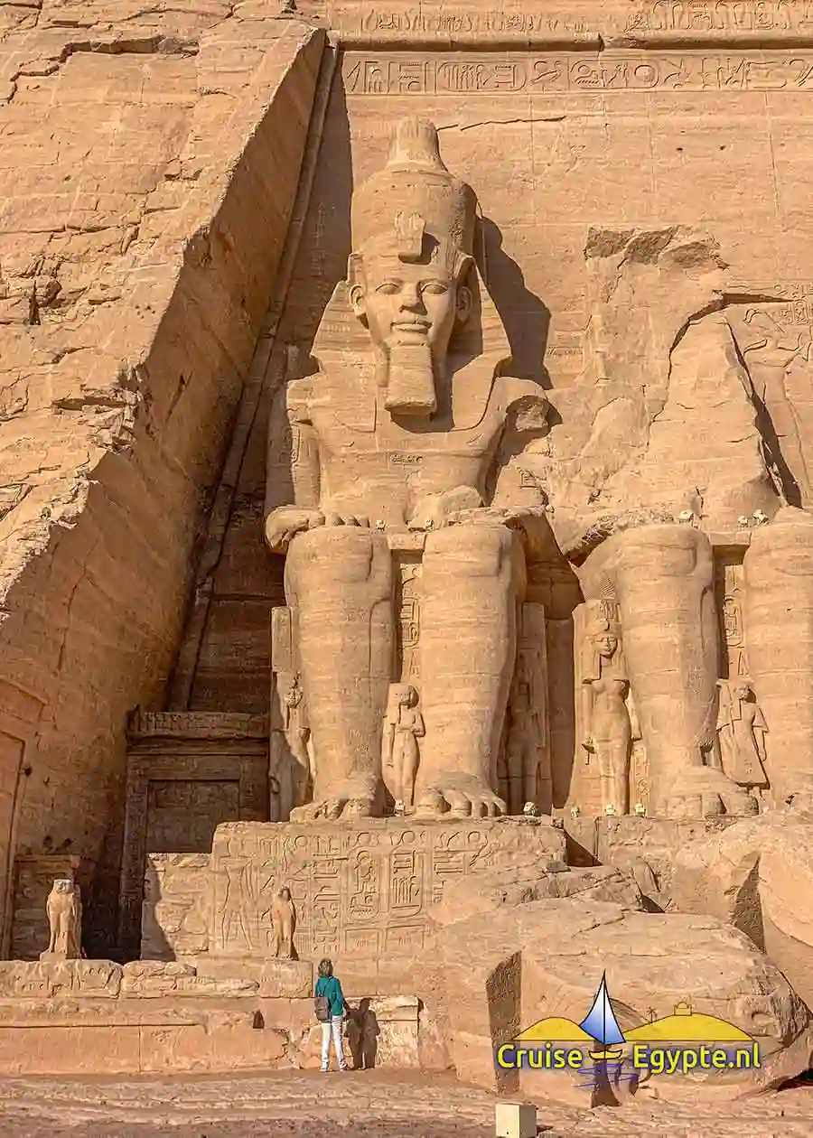 De reusachtige tempel van Abu Simbel